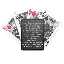 If it doesn't, the person to the left goes and so on until someone gets a 3. Fubar Or Waterfall Drinking Game Rules Bicycle Playing Cards Zazzle Com