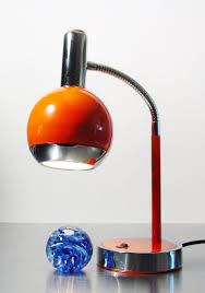 Mid Century Modern Orange Eyeball Task Lamp From Hamilton Industries Adjustable Gooseneck Desk Lamp Orb Table Lamp Lamp Desk Lamp Task Lamps Best gooseneck desk lamps ensure that you have the task illumination exactly where you want it.