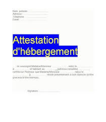 Attestation D Hebergement Simple Attestation Exemple De Rapport Rapport De Stage 3eme