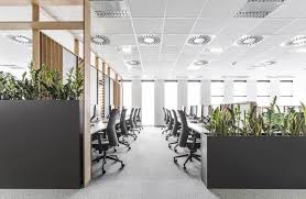 Office Inspiration Exposed Ceiling Timber Plywood Workstations Planter Boxe Office Space Design Office Inspiration Workspaces Corporate Office Design