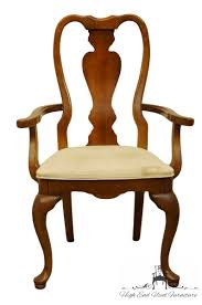 We are bringing in new product every week and only have about half of our inventory photographed, so coming to browse in person is a great way to find the newest items. Stanley Furniture Pembroke Hall Collection Queen Anne Style Dining Arm Chair High End Used Furniture