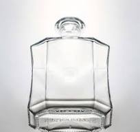 Clear or Customized Unique Polygon Glass Liquor Bottle for ...