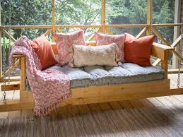 For the ultimate outdoor living room, don't forget to install an outdoor couch! How To Build A Swinging Daybed Hgtv