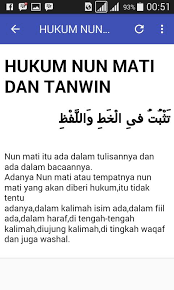 Cara membacanya dengan membalik atau memberikan suatra nun mati di ganti menjadi mim mati. Hukum Tajwid Fur Android Apk Herunterladen