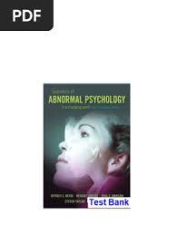 Essentials of Abnormal Psychology Third Canadian Edition Canadian 3rd  Edition Nevid Test Bankinstant download
