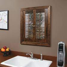 Also, slats up vs slats down. Home Basics Traditional Real Wood Walnut Interior Shutter Price Varies By Size Qstd2320 The Home Depot Interior Shutters Traditional Interior Shutters Interior Design Degree