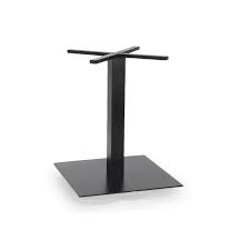 Metal industrial dining modern table legs desk legs base cast iron welding wrought iron coffee table bench legs night stand office table 28 inch triangle shape black diy (1 set of 2 pcs) 28 h x19.7. Black Metal Indoor Outdoor Square Table Base 24