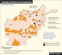 In the early stage of the offensive the taliban made significant advances in the countryside, increasing the number of districts it controls from 73 to 223. Taliban Making Strategic Military Gains In Afghanistan As Foreign Forces Pull Out