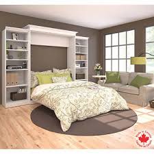 Bestar Ensemble Grand Lit Escamotable 3 Pieces Evolution Blanc