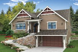 Springvale Sloping Lot House Plan Craftsman House Craftsman House Plans