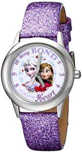 Disney Kids W000972 Frozen Tween Anna Snow Queen Elsa Stainless Steel Watch With Purple Band Disney Http Www A Purple Watch Best Kids Watches Kids Watches