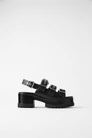 Ankle Strap Zara Black Sandals 