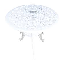 90 Cm Yuvarlak Gul Desenli Masa Cast Garden