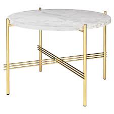 Coffee table design round coffee table decorating coffee tables coffee table with shelf oversized coffee table rounds out large seating areas with natural beauty and modern form. Ts Round Coffee Table Small White Marble Brass Rouse Home