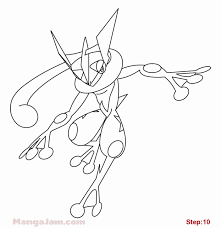 190 x 178 jpg pixel. Ash Greninja Coloring Page