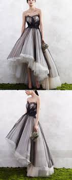 Ball Gown Black And White Prom Dress High Low Black And White Tulle Layered Long Formal Dress Pm1261 Prom Dresses Long Black Ball Gown Gowns