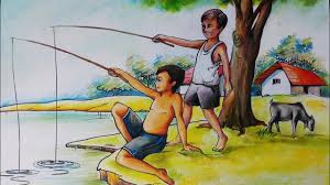 The interactions between pets and their owners, for example, reflect a form of spoken, while not necessarily verbal dialogue. Fishing How To Draw Scenery With Human Figure And Animal Figure For Bigenurs Easy Scenery Youtube