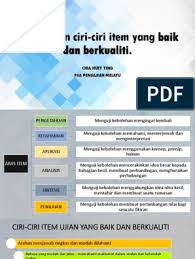 Pastikan anda memiliki salah satu cirinya dan jadilah pemimpin yang berkualitas dan berpengaruh. Bincangkan Ciri Ciri Item Yang Baik Dan Berkualiti
