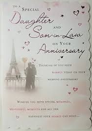 Check spelling or type a new query. To A Special Daughter And Son In Law On Your Wedding Anniversary Card 5053349200445 Ebay
