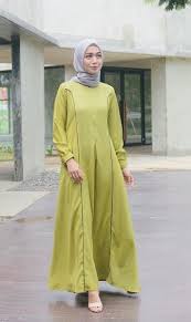 Tips Mix And Match Baju Muslim Warna Hijau Dengan Berbagai Warna Jilbab Yang Trendi Gamis