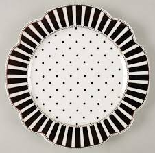 Black And White Dinnerware Josephine Black Dinner Plate By Grace S Teaware Replacements Ltd Black And White Dishes Black And White Decor Teaware