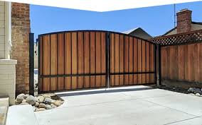 The cost of a driveway gate depends on the material you would like the gate to be made from. Automatic Wooden Wrought Iron Driveway Gates Fence