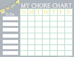 Free Printable Chore Chart For Kids A Cowboys Life