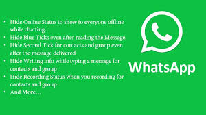 Gbwhatsapp Hide Blue Tick Second Tick Last Seen More On Whatsapp Screenshots too are taken from the same tap on whatsapp application in main menu.