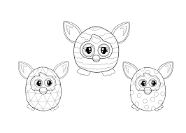 Furby Coloring Sheet For Kids Printable Free One Furby Collection Coloring Sheets For Kids Furby Coloring Sheets