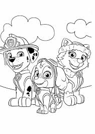 Paw patrol coloring pages skye and everest source : 41 Paw Patrol Coloring Pages Coloring Pages