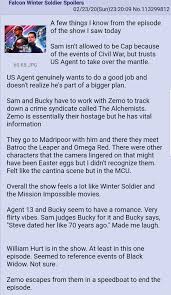 Rumored Falcon Winter Soldier Spoilers From 4chan Imgur