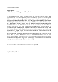 We did not find results for: Bachelorarbeit Gutachten Roland Klimant Bambi Deutscher