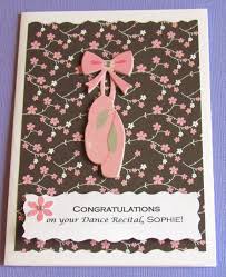 Dance Recital Card Personalized Card Ballet Birthday Card Etsy Congratulations Card Birthday Cards Personal Cards