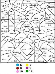 Subtraction Color By Number And Worksheet For Kids Math Coloring Worksheets Math Color Sheets Fun Math Worksheets