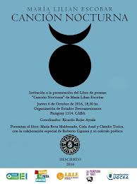 Presentación del poemario Canción Nocturna de María Lilian Escobar en  Espacio Cultural OEI.