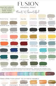 Fusion Mineral Paint Colour Chart Paint And Patterns In