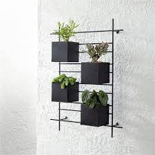 Here are 10 examples of stylish and modern wall mounted planters that will help you get your plants off your surfaces and onto your walls. 4 Box Wall Mounted Indoor Outdoor Planter Reviews Crate And Barrel