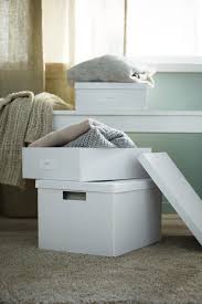 Tjena Kasten Mit Deckel Weiss Ikea Deutschland Ikea Organisation Ikea Hausorganisation