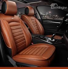 Luxurious Business Style Classic Design Leather Universal Car Seat Cover Leather Car Seat Covers Car Seats Seat Covers