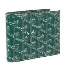Buy & sell goyard wallets handbags in the color blue by new lowest asks on stockx, the marketplace for new handbags from top brands that are goyard x. Goyard Green Goyardine Coated Canvas Bifold Wallet Goyard Tlc