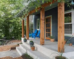 Contemporary Cedar Porch Post Wraps Front Porch Decorating Farmhouse Front Porches Porch Columns