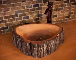petrified wood sink mold his: best