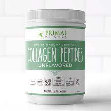 Helps support hair, skin, and nails by adding this unflavored powder to any of your favorite beverages or savory dishes, soups, or baked goods. Collagen Peptides Powder No Dairy Whey Soy Primal Kitchen