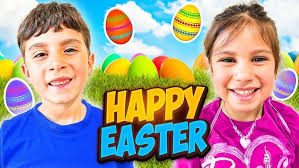 SURPRISE Easter bunny and egg hunt FUN!