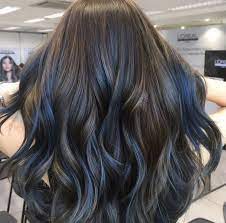 60 hairstyles featuring dark brown hair with highlights. So Perfect Blueombre Blue Hair Highlights Brown Hair Blue Highlights Hair Styles