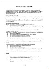 To utilize my problem solving skills and career experience in an environment that promotes outside of the box thinking, as well as professional growth. Career Objective Examples