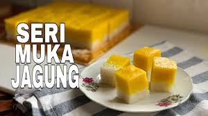 Dipotong 8 x 8 = 64 keping. Kuih Seri Muka Jagung Talam Ketan Jagung Tanpa Guna Telur Youtube