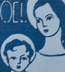 "Noel, " Religious Linocut