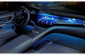 Following a tease of the mbux hyperscreen a few weeks ago, the whole dash has now been uncovered, ahead of the car's full august reveal. Here S A Closer Look At The Interior Of The New Electric Mercedes Eqs Driving