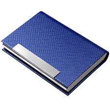 The most common business card holder for women material is wood. Business Card Holder Business Card Case Luxury Pu Leather Stainless Steel Multi Card Case Business Card Holder Wallet Credit Card Id Case Holder For Men Women T Blue Buy Online In Antigua And